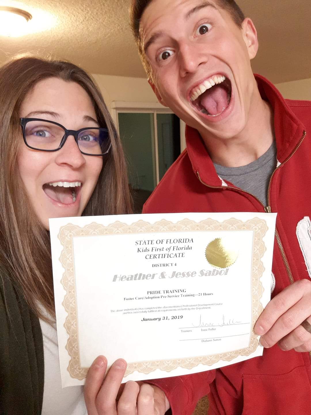 photo of the Sabol family